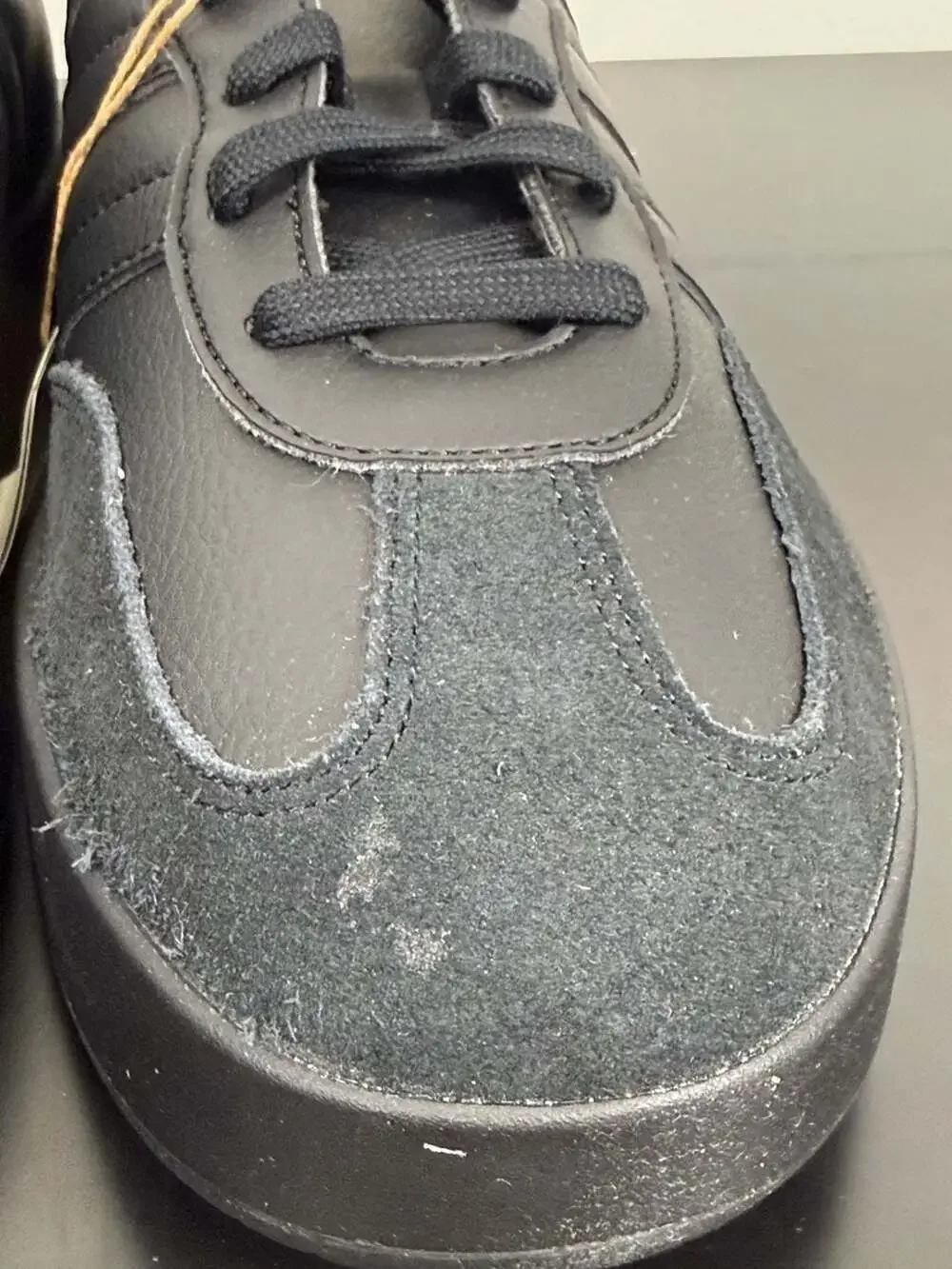adidas Barreda Triple Black Leather Sneakers